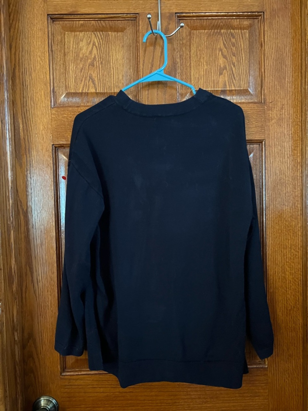 Talbots Navy Blue V Neck Cardigan XL Petite Long Sleeve - Picture 3 of 4